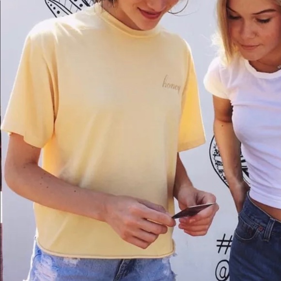 John Galt Short Sleeve Honey T-Shirt - sold out at Brandy Melville PACSUN - Picture 4 of 4